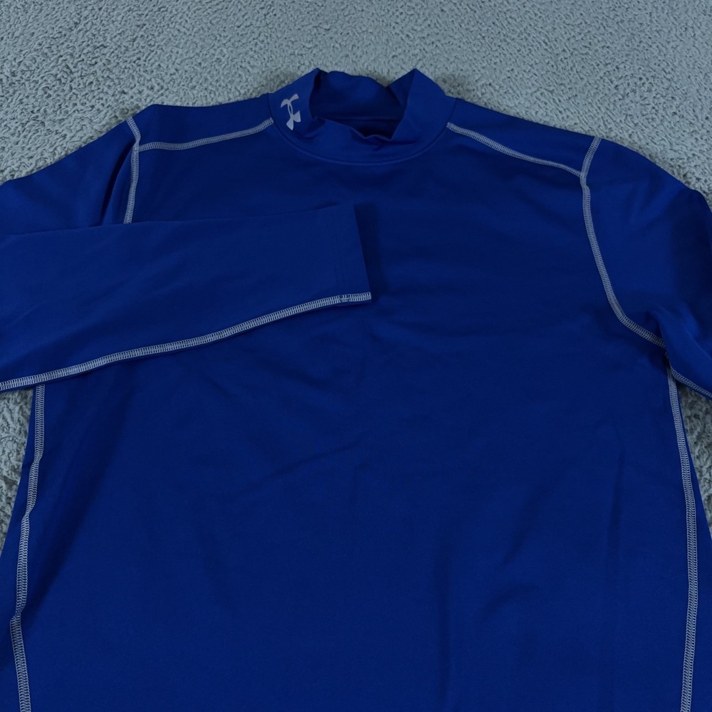 Under Armour Shirt Mens Medium ColdGear Compression Mock Base Layer Athletic